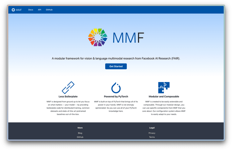 Facebook AI Research website preview